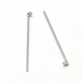 304 Stainless Steel Flat Head Pins, 20x0.6mm, 5000pcs/bag