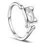 Кольца-манжеты shegrace 925 из стерлингового серебра, открытые кольца, кошка