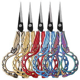 Stainless Steel Butterfly Shear, Retro Craft Scissors, with Alloy Handle