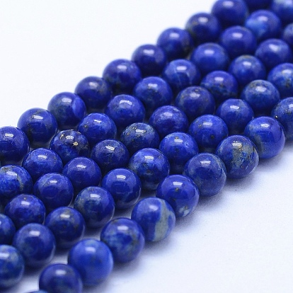 Lapis-lazuli, brins de perles naturels , classe ab, ronde