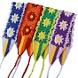 Diademas elásticas de lana de ganchillo de girasol, accesorios para el cabello anchos para mujeres niñas