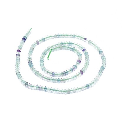 Fluorite naturel chapelets de perles, facette, rondelle