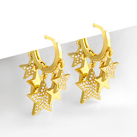 Chic Mini Star Earrings for Students - Trendy Ear Studs Jewelry (ERW58)