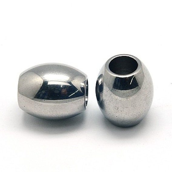 304 Stainless Steel Beads, Barrel