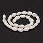 Natural White Jade Bead Strands, Oval