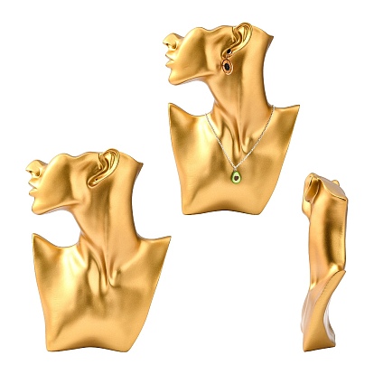Support de bijoux de portrait de modèle de corps latéral en résine haut de gamme, pour support de bijoux créatif présentoir d'organisateur de bijoux