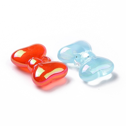 Transparent Acrylic Imitation Jelly Charms, Bowknot Charm