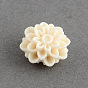 Synthetic Coral Beads, Chrysanthemum, Dyed