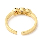 Красочное кольцо-манжета квадратной формы с кубическим цирконием, украшения из латуни для женщин