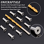 Unicraftale 1 Set 316 Stainless Steel Stemball Swage Dead Ends & Drill Bit, Invisible Cable Railing, Terminal for Wood Stair Deck
