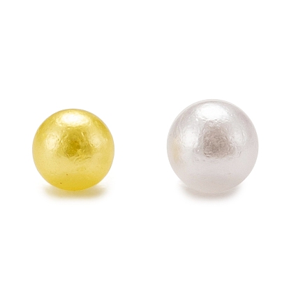 Granos de acrílico de la perla de imitación, ningún agujero, rondo