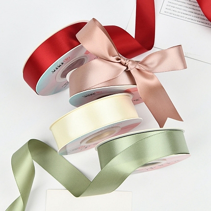 18M Polyester Double Face Satin Ribbons, Garment Accessories, Gift Wrapping Ribbon