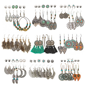 Bohemian Tassel Earring Set for Women - Creative Western Style Jewelry