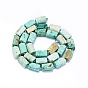 Natural Peruvian Turquoise(Jasper) Beads Strands, Frosted, Nuggets