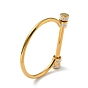 304 bracelet à vis en forme de d en acier inoxydable avec zircone cubique, bracelet fer à cheval manille pour femme