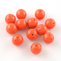 Perles acryliques de pierres précieuses imitation ronde, 12mm, trou: 2 mm, environ 520 pcs / 500 g