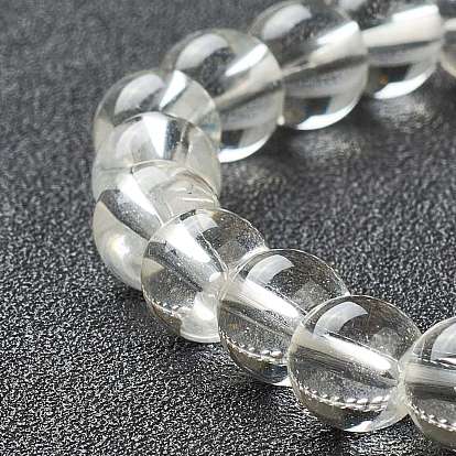 Bracelets extensibles en perles de verre rondes pour femmes adolescentes
