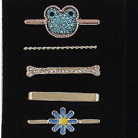 Frog Alloy Rhinestones Watch Band Charms Set, Flower Watch Band Decorative Ring Loops