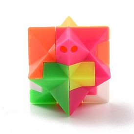 Pendentifs en plastique, bubble popper fidget jouet, jouets de soulagement de l'anxiété de stress, pendentif bloc de puzzle, polygone