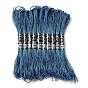 10 Skeins 12-Ply Metallic Polyester Embroidery Floss, Glitter Cross Stitch Threads for Craft Needlework Hand Embroidery, Friendship Bracelets Braided String