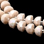 Brins de perles de verre à plaque de couleur ab, couleur opaque, facettes demi-tour