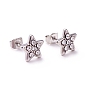 Boucles d'oreilles étoile strass cristal, 304 bijoux en acier inoxydable pour femmes