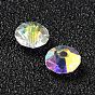 Glass Imitation Austrian Crystal Beads, Faceted, Flat Round