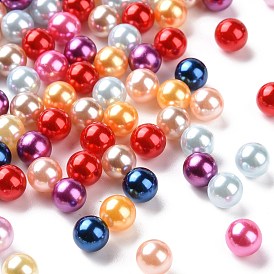 Imitation Pearl Acrylic Beads, No Hole, Round