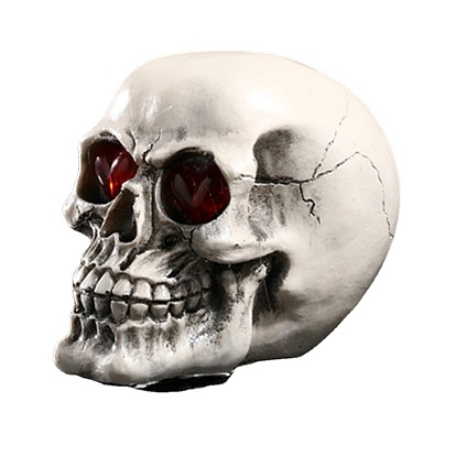 Décoration de bar d'Halloween, statues de modèle de crâne en résine, accessoires photographiques