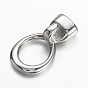304 Stainless Steel Hook Clasps, For Leather Cord Bracelets Making