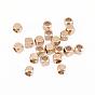 Brass Spacer Beads, Cube, Nickel Free