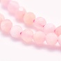 Natural Pink Opal Beads Strands, Round, Faceted