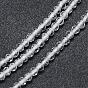 Natural White Topaz Bead Strands, Faceted, Round