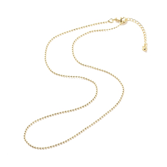 Brass Ball Chains Necklace for Women, Cadmium Free & Lead Free