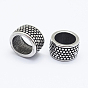 316 Surgical Stainless Steel Beads, Large Hole Beads, Column