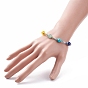 Bracelet rond en perles de pierres précieuses mélangées, 7 bijoux chakra pour femmes