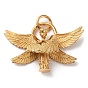 Placage ionique (ip) 304 pendentifs en acier inoxydable, avec anneau de saut, charme d'ange