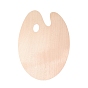 Классическая незаконченная деревянная акварельная масляная палитра, держатель для большого пальца лотка для краски