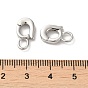 Родиевое покрытие 925 укорачивающие дужки из стерлингового серебра, с печатью 925