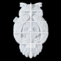Хэллоуин сова череп подсвечник DIY силиконовые формы, Настенные плавающие полки, формы для подсвечников, формы для литья цемента из смолы и гипса