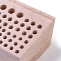 76 Holes Beech Wood Holding Organizer, Wood Leathercraft Tool Rack, for Punches Tools