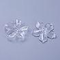 Flower Acrylic Beads, Transparent Clear Flower Bead Caps