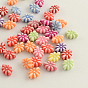 Craft Style Acrylic Beads, Fleur-de-lis, 11x9x4mm, Hole: 2mm, about 2400pcs/500g