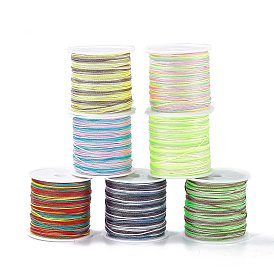 50 cordon de nouage chinois en nylon teint par segment m, pour le bricolage fabrication de bijoux