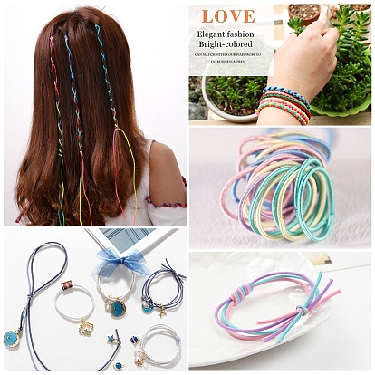 Benecreat cordon élastique fil extensible cordon de perles tissu artisanat corde corde pour bricolage artisanat bracelets colliers