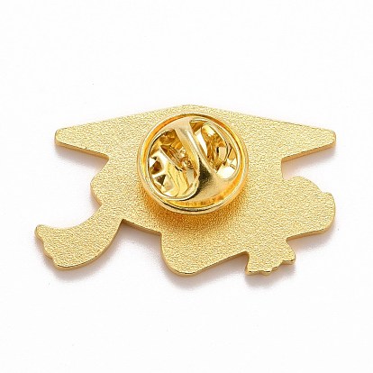 Doctorial Hat with Paper Enamel Pin, for Teachers Students, Alloy Enamel Brooch for Backpack Clothes, Golden