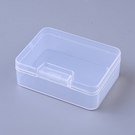 Conteneurs de perle plastique, boîte de rangement, rectangle