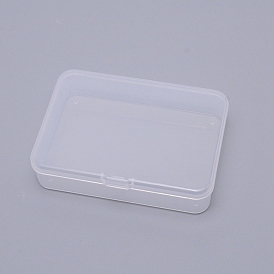 Polypropylene(PP) Storage Containers Box Case, with Lids, for Small Items and Other Craft Projects, Rectangle