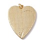 Laiton émail pendentifs, avec anneau de saut, sans cadmium et sans nickel et sans plomb, crémaillère plaquage, cœur, réel 18 k plaqué or