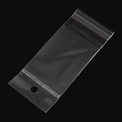 Opp sacs de cellophane, rectangle, 10x4.5 cm, trou: 8 mm, épaisseur unilatérale: 0.035 mm, mesure intérieure: 6x4.5 cm